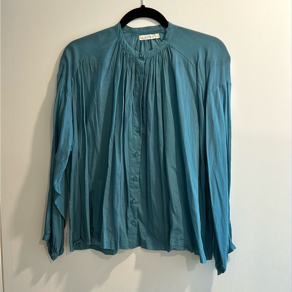 DÔEN / The Jane Blouse / XS / Blue